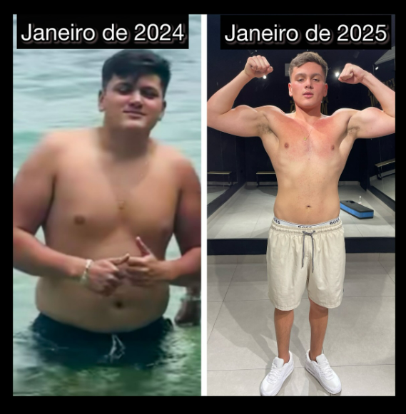Transformação masculina — Jan/2024 → Jan/2025